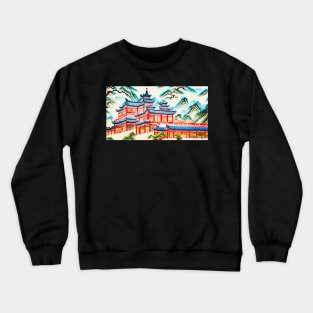 Traveling in Asia, motif 2 Crewneck Sweatshirt